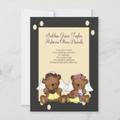 Invitation Teddy Bear Brides Mariage (Devant)