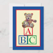 Invitation Teddy Bear fête d'anniversaire (Dos)