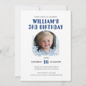 Invitation Teddy Bear fête d'anniversaire (Dos)