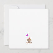 Invitation Teddy Bear Girls 1st Birthday Party (Dos)