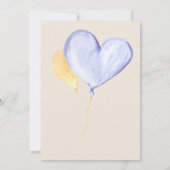 Invitation Teddy Bear mignonne adorable Baby Boy Baby shower (Dos)