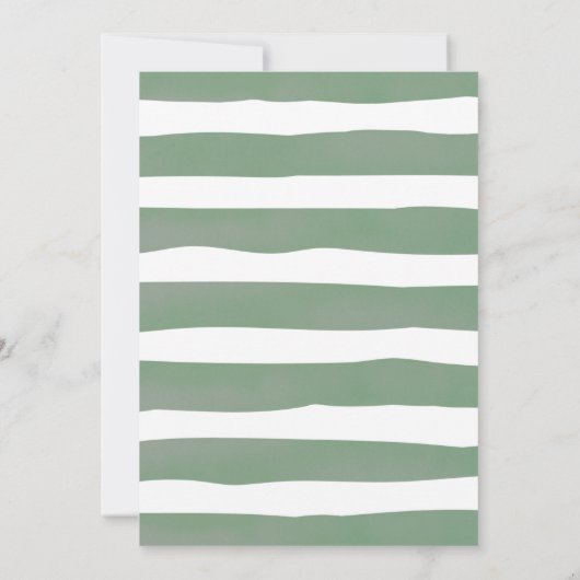 Invitation Teddy Bear Nous Pouvons Attendre Sage Vert Anniver (Dos)