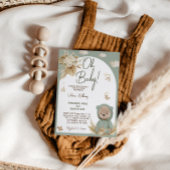 Invitation Teddy Bear & Nursery Toys Boho Baby shower
