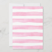 Invitation Teddy Bear On Peut Attendre La Fille Premier Anniv (Dos)