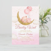 Invitation Teddy Bear On Peut Attendre Un Baby shower De Fill (Debout devant)