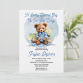 Invitation Teddy Bear Pique-nique Beary Baby shower spécial g (Debout devant)