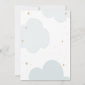 Invitation Teddy Bear présente le Baby shower des nuages (Dos)