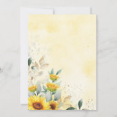 Invitation Teddy Bear Teddy Baby shower de verdure estivale (Dos)