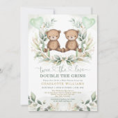 Invitation Teddy Bear Twins (Devant)