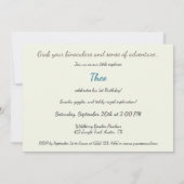 Invitation Teddy Safari Explorer - 1er anniversaire (Dos)