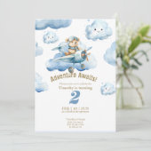 Invitation Teddy's Sky-High 2nd Birthday Adventure (Debout devant)