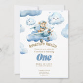 Invitation Teddy's Sky-High Première Aventure d'anniversaire (Devant)