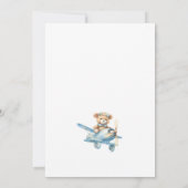 Invitation Teddy's Sky Safari : 1er Anniversaire Expédition (Dos)