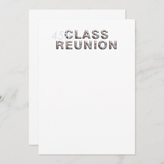 Invitation TEE 45e classe Réunion (Devant / Derrière)