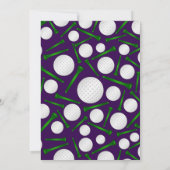 Invitation tee - shirts de golf de nom personnalisé (Dos)