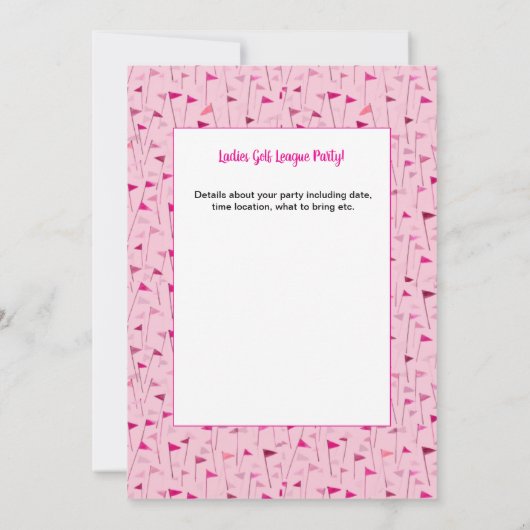 Invitation Tee Time Celebration – League Party Invite (Dos)