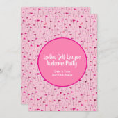 Invitation Tee Time Celebration – League Party Invite (Devant / Derrière)