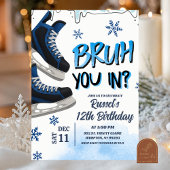 Invitation Teenager Skate Bruh You In Birthday Party Invitati