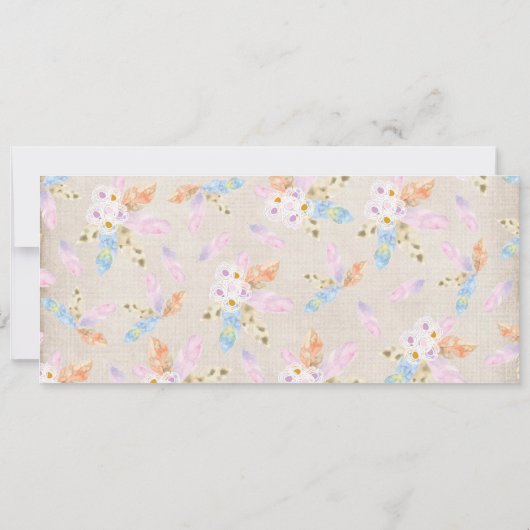 Invitation Teepee rustique de mariage tribal de Boho (Dos)