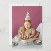 Invitation Teepee Spa Anniversaire Photo Party (Dos)