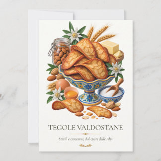 Invitation Tegole Valdostane – Vintage Italian Dessert