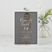 Invitation Teinte de superposition de photo sombre 2 Moderne (Debout devant)