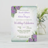 Invitation Teintes de Bouquet Succulent de Mousse de Mer & Ma (Debout devant)