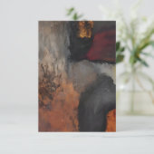 Invitation Teintes terre abstrait (Debout devant)