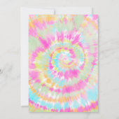 Invitation Teinture à cravate arc-en-ciel super 10ème anniver (Dos)