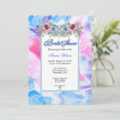 Invitation Teinture et Fleurs à attache aquarelle (Debout devant)