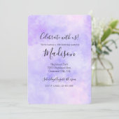 Invitation Teinture Lien Rose Violet Féminin (Debout devant)