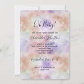 Invitation Teinture tie Blush Rose Violet (Devant)