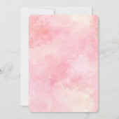 Invitation Teinture Tie-Dye Rose Féminin (Dos)