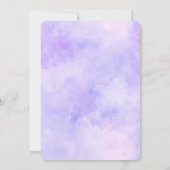 Invitation Teinture tie-dye violet rose féminin (Dos)