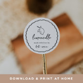 Invitation TÉLÉCHARGEABLE Dolce Vita Limoncello Modèle de bal