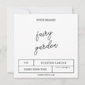 Invitation Téléchargeable Étiquettes de bougies (Dos)