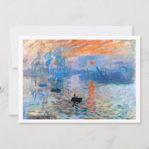 Invitation Téléchargeable Monet's Impression, Sunrise (1872)