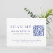 Invitation TÉLÉCHARGEABLE QR Code Chinoiserie Mariage RSVP (Debout devant)