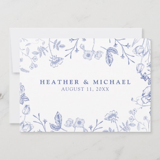 Invitation TÉLÉCHARGEABLE QR Code Chinoiserie Mariage RSVP (Dos)