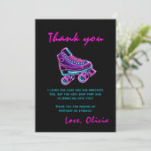 Invitation Téléchargeable Roller Skating Birthday Thank YouCa (Debout devant)