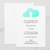 Invitation Téléchargement de cloud (Devant / Derrière)