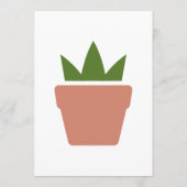Invitation Téléchargement de logo | Marque de pot de jardinag (Dos)