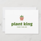 Invitation Téléchargement de logo | Marque de pot de jardinag (Devant)