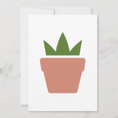 Invitation Téléchargement de logo | Marque de pot de jardinag (Dos)