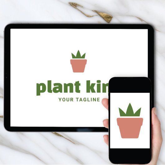 Invitation Téléchargement de logo | Marque de pot de jardinag