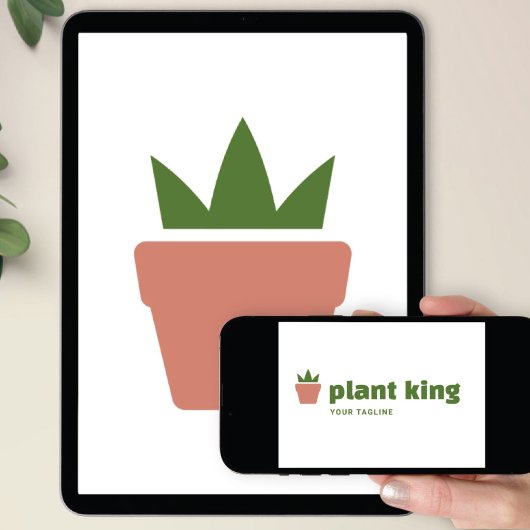 Invitation Téléchargement de logo | Marque de pot de jardinag