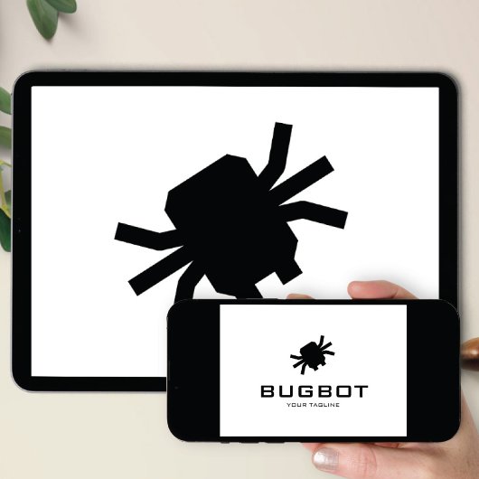Invitation Téléchargement Logo Robotic Bug Logo | Marque Tech