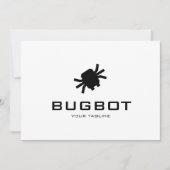 Invitation Téléchargement Logo Robotic Bug Logo | Marque Tech (Devant)