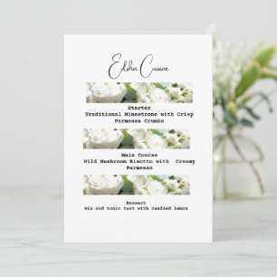 Invitation Téléchargement Mariage traditionnel Menu délicieux