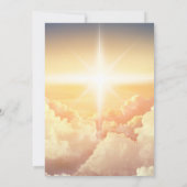 Invitation TÉLÉCHARGEMENT NUMÉRIQUE Christian Heavenly Cloud (Dos)